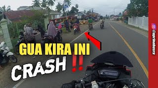 Kalau udah rame-rame gini pasti ada crash‼️ MOTOVLOG INDONESIA