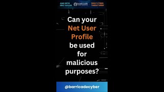 Can your net user profile be used for malicious purposes?