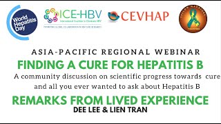 Remarks From Lived Experience - Hepatitis B Community Webinar Asia Pacific