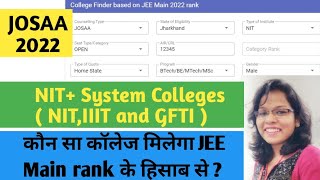 JEE Main 2022 | Find out your  NIT+System College based on JEE Main 2022 rank |