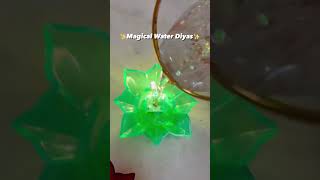 Rangoli water diya /Magical Light diya / Coloure water diyas #shorts