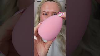 TRYING A GIANT FOUNDATION SPONGE! 😳 #makeup #beautyblender #foundation #amazonbeauty