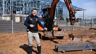 Using a "Concrete Sleeper Grab" at our jobsite in Craigburn Farm, Adelaide, South Australia.