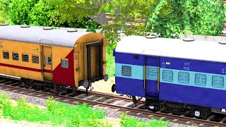 ICF BLUE COUPLING ICF UTKRISHT TRAIN | BUMPY RAILROAD | RAILWORKS | INDIAN TRAIN SIMULATOR 2024