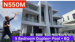 HOUSE FOR SALE IN LEKKI LAGOS NIGERIA | Beautiful 5 Bedroom Semi Detached Duplex in Osapa