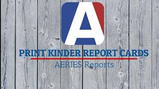 Access Kindergarten Report Cards