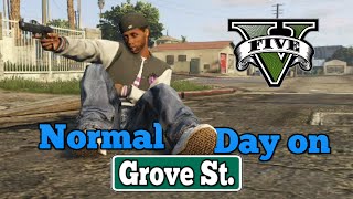 Normal Day on Grove Street (GTA V)