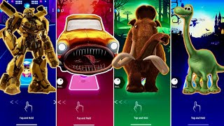 🦖 Transformers vs Car Eater vs The Elephant vs Dinosaurs Cartoon | Coffin Dance 🪩