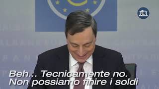 La BCE può finire i soldi? La risposta di Draghi è imbarazzante per il Sistema.