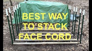 Creating face cord wood piles | Our Big House in the Little Woods