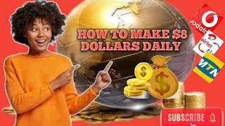 How I make $8 dollars daily in 2024(using smartphone) make money online..