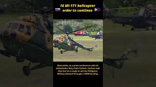 Mi 17 helicopter order of the Philippines to continue #shorts