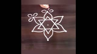 శ్రావణ మంగళవారం  Very  Simple rangoli design #muggulu #rangoli