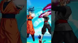 who is strongest[goku vs goku black]#son goku and vegeta edit#shorts