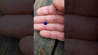 Natural blue sapphire for engagement ring 7 mm round