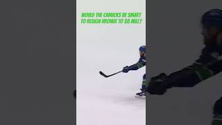 Hronek CANON Slap shot! #oilers #nhl #canucks #playoffs #youtubeshorts #oilers #shorts #playoffs