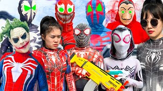 TEAM SPIDER GIRL vs BAD GUY TEAM In Real Life || LIVE ACTION STORY 4  All Action Story