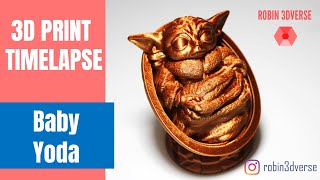 3D Printed Baby Yoda 👶⚡ || 3D Printing Timelapse