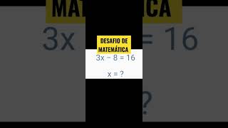 DESAFIO DE MATEMÁTICA #matemática #shorts #adição #shorts #math #matematika #operação #Gabarito: 8