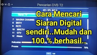 Cara setting set top box dvb t2 terrestrial agar mendapatkan siaran digital