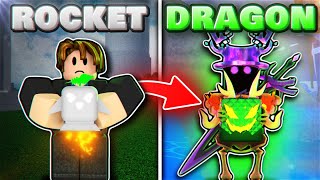 Trading From Rocket To Dragon In One Video! (Blox Fruits)