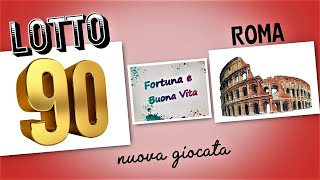 LOTTO 90 su Ruota di ROMA per il 5 dicembre 2024