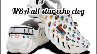 Unboxing limited Edition NBA All Star Echo Clog from Crocs | with free Jibbitz