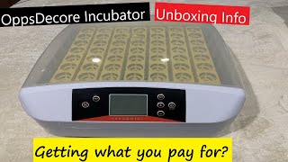 OppsDecore 56 Egg Incubator Unboxing