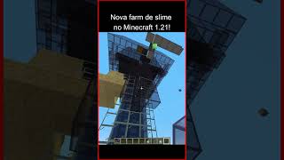 Nova farm de slime no Minecraft 1.21! #shorts  #minecraft