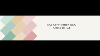 SAS Certification Q&A QUestion-02