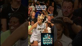 Angel Reese extends double double record #15  Sky vs. Liberty #WNBA #AngelReese #wnbaallstar