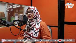 Ms.Bushra Khalid, Diet and Fitness Specialist at LNH on Apna Karachi FM 107