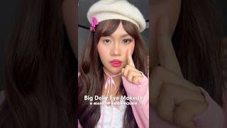 Big Dolly Eye Makeup Tutorial 🩷☁️✨ #makeuptutorial #dollmakeup #dollymakeup #makeup #kbeauty