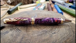 Turning An Awesome Burlwood and Resin Ultra Cigar Pen