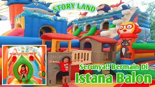 BERMAIN PEROSOTAN DI PLAYGROUND RAKSASA - ISTANA BALON BABY SHARK | STORY LAND LEMBANG PARK ZOO