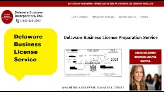 Delaware Business License Service | Delaware Business Incorporators, Inc.