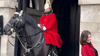 king’s Guard Horses and a beautiful smile 😊😊☺️😊😊