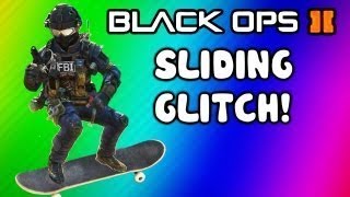 Black Ops 2 Sliding Glitch + Tutorial (Funny Moments, Trolling, Killcams, Skateboarding Fun)