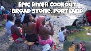 Biggest River Party | in Broad Stone Rio Grande Portland Jamaica 🇯🇲 | Invasion Team Out