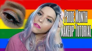 Pride Month Makeup Tutorial | Regenbogen Cut Crease | Rainbow Makeup | Juni Pride Month