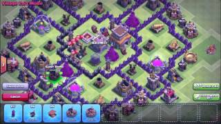 Clash of Clans - расстановка базы Town Hall 8/ТХ8 / Hybrid Base