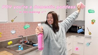 huge flat reset *oh, and I turned my kitchen pink lol*