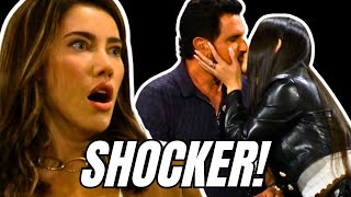 Shocker! Steffy Witnesses Luna Kissing Bill! The Bold and the Beautiful