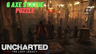 Uncharted: The Lost Legacy - How to Solve the 6 Axe Statue Puzzle in Room 3- HINDI - EASY METHOD