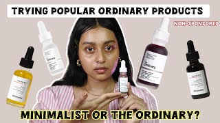 Trying The Ordinary Peeling solution and their serums| Comparing with Minimalist Products #worthy❓️