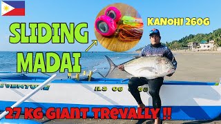 GRABE! Mala KALABAW kung HUMATAK ang MAMAW nato | Sliding Madai (kanohi) | Old Captain Fishing Rod