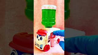 Green NK300 Mini Royal Bus |Pink Carpet, Cool Fruit & Green soda Juice Magic! #shorts #viralvideos