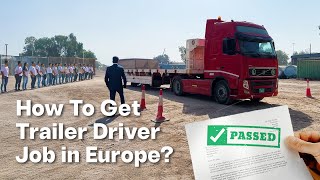 How to get a TRAILER DRIVER job in Europe 🚛🌍 - Recruitment Drive with Skillbee 🔍 #jobsineurope