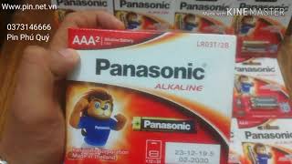 Pin đũa aaa Panasonic alkaline LR03/2T Vỉ 2 viên