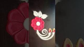 latest flower rangoli #short#rangoli art